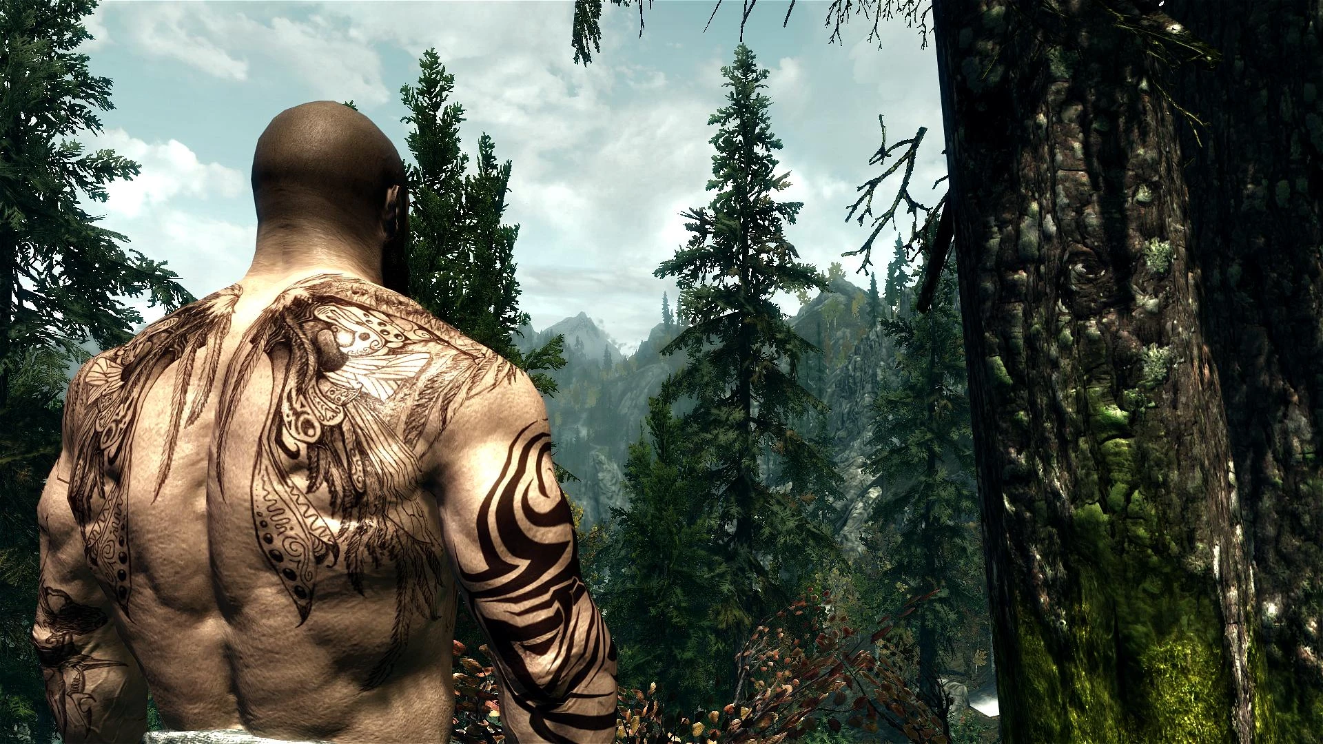 Male Body Tattoo by Den987 at Skyrim Nexus - mods and 