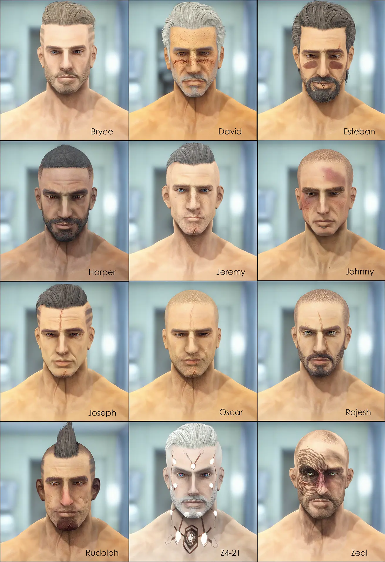 Male Body Presets