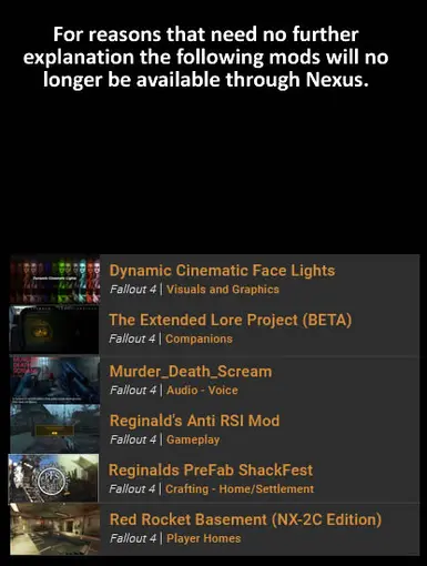 Mod Removal At Fallout Nexus Mods And Community