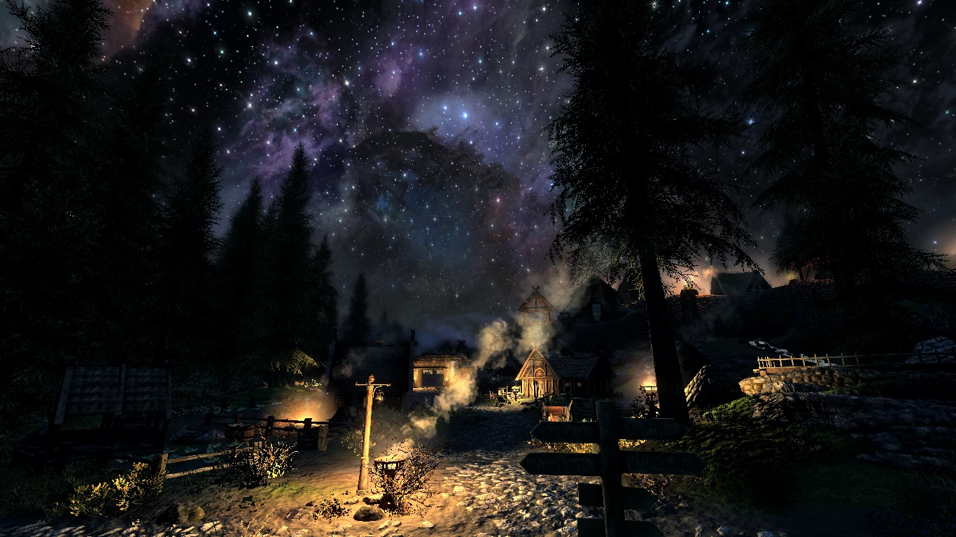 Whiterun At Night At Skyrim Special Edition Nexus Mods And Community