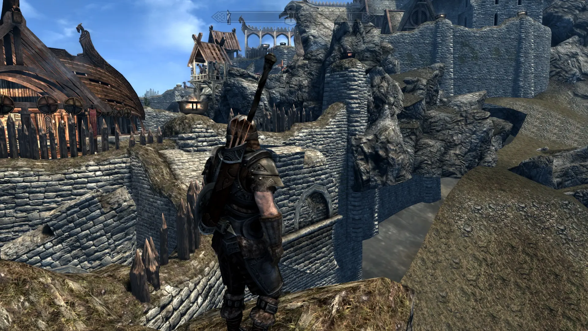 Capital Whiterun Expansion Exterior Landscape Gap At Skyrim Special