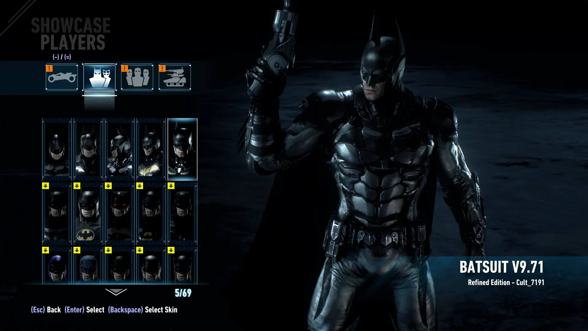 V Batsuit At Batman Arkham Knight Nexus Mods And Community