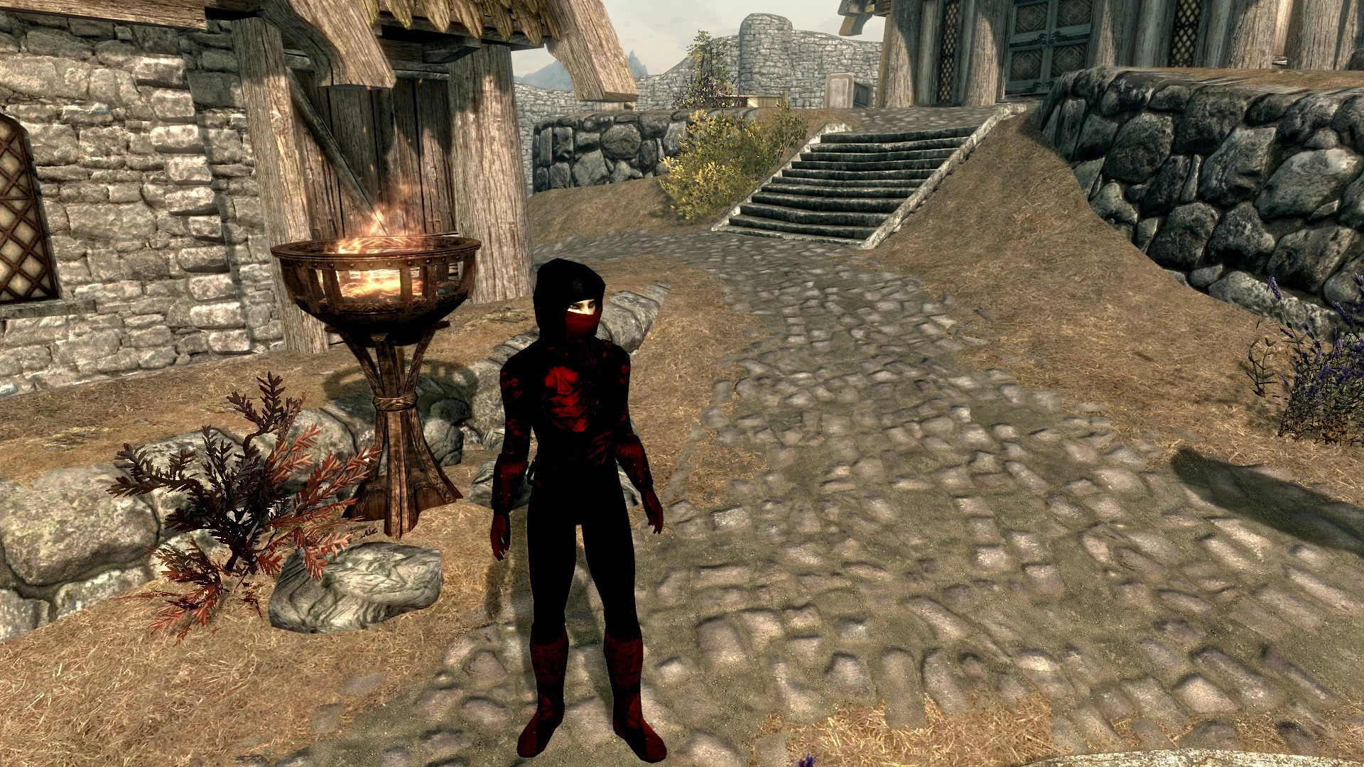 Black And Red Shrouded Armour At Skyrim Nexus Mods And Community