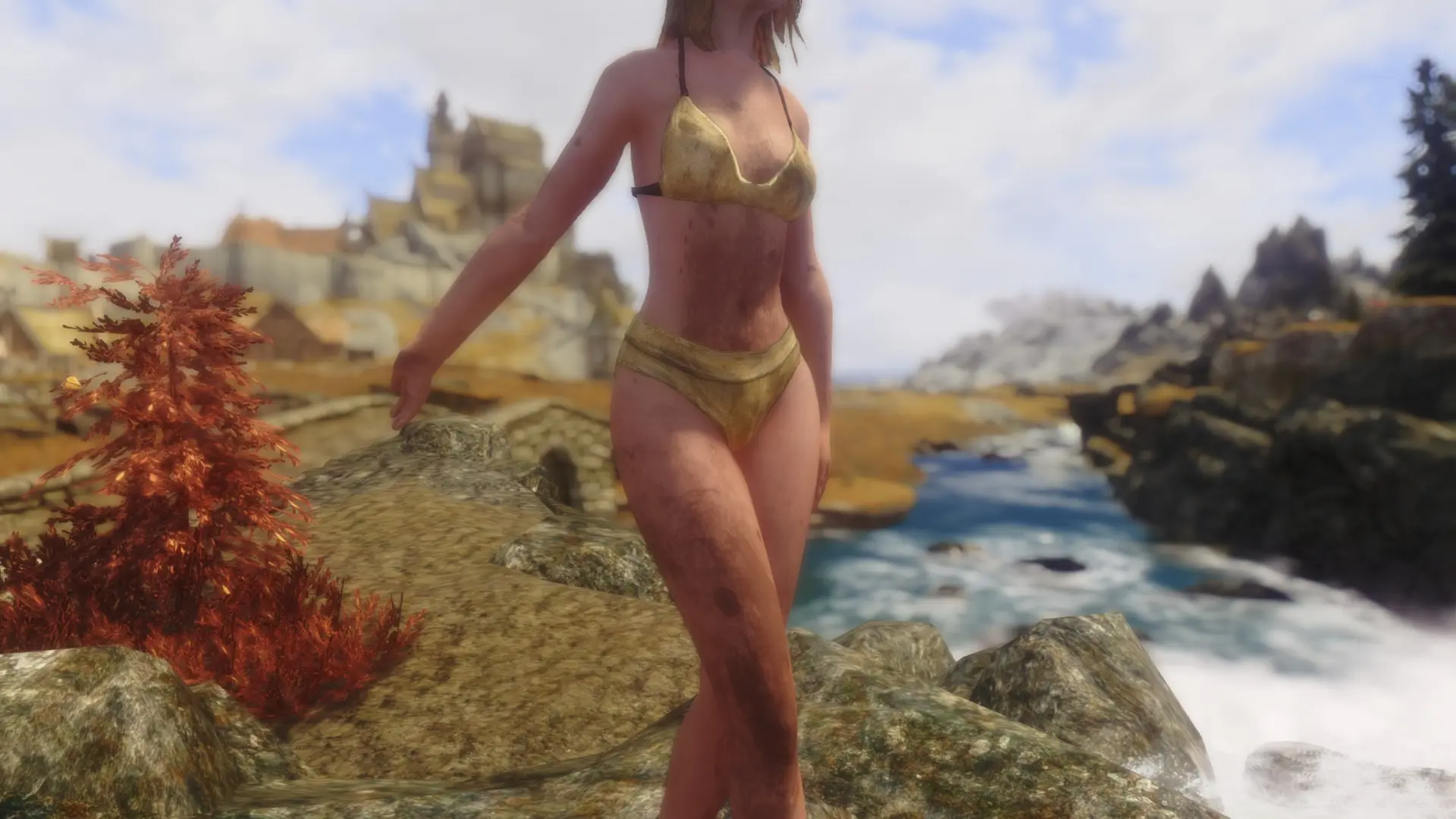 Traducao Pt Br Bathing In Skyrim Completa At Skyrim Nexus Mods And