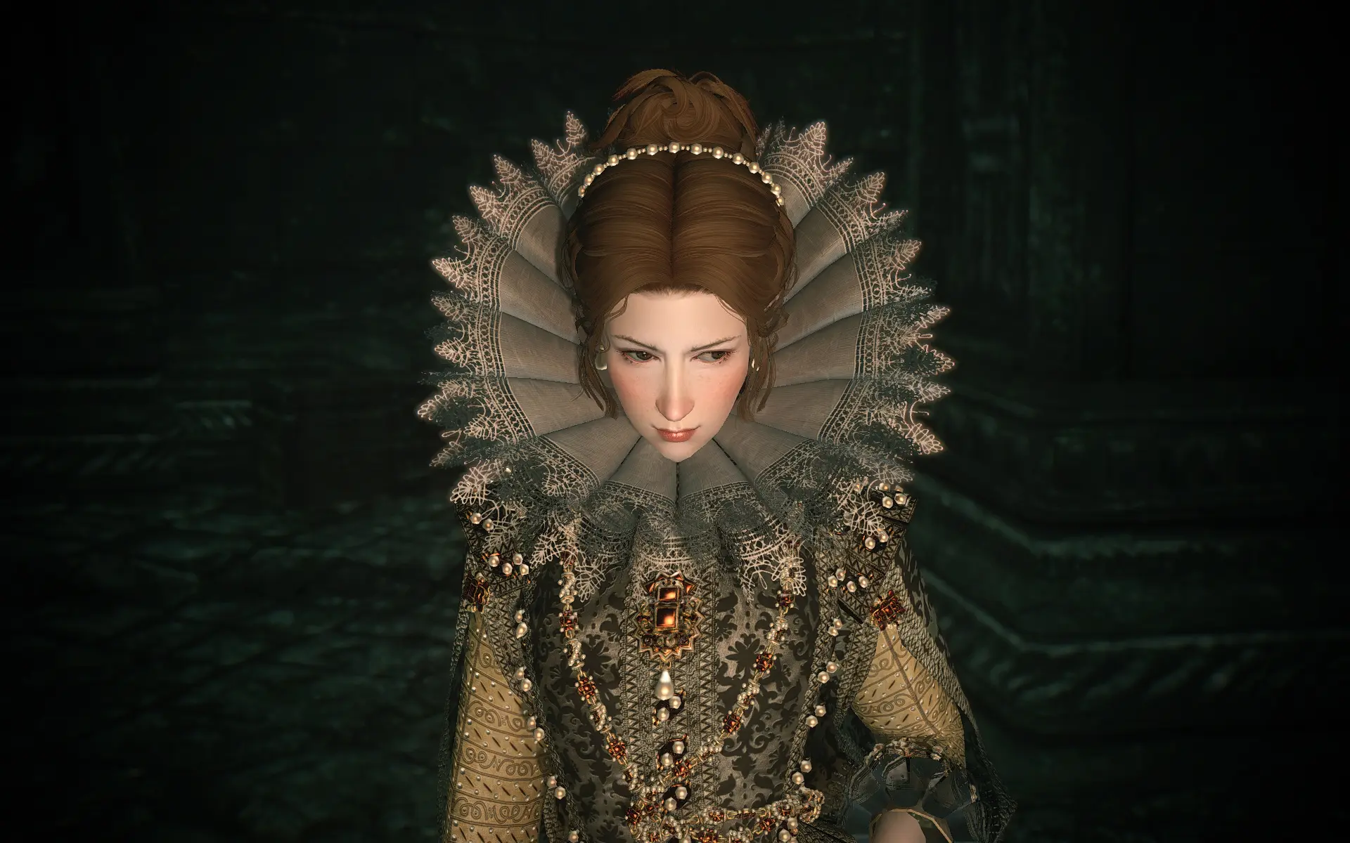 Kozakowy S 1600 Isabella De Bourbon Court Gown UNP At Skyrim Nexus