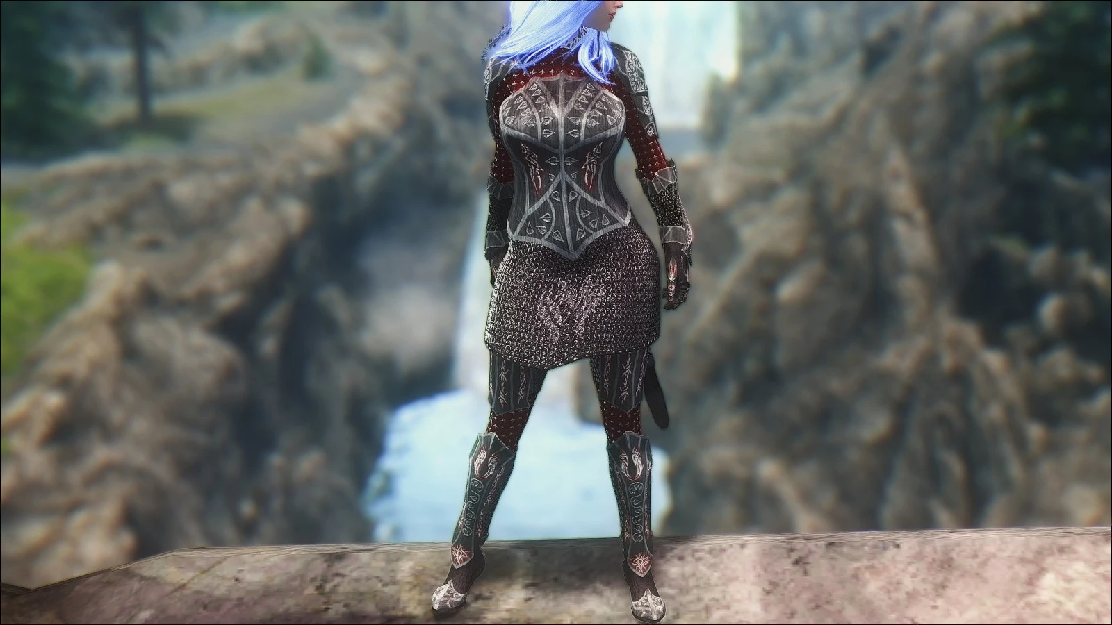 Weird Daedric Armor With Cbbe Bodyslide At Skyrim Nexus Mods And