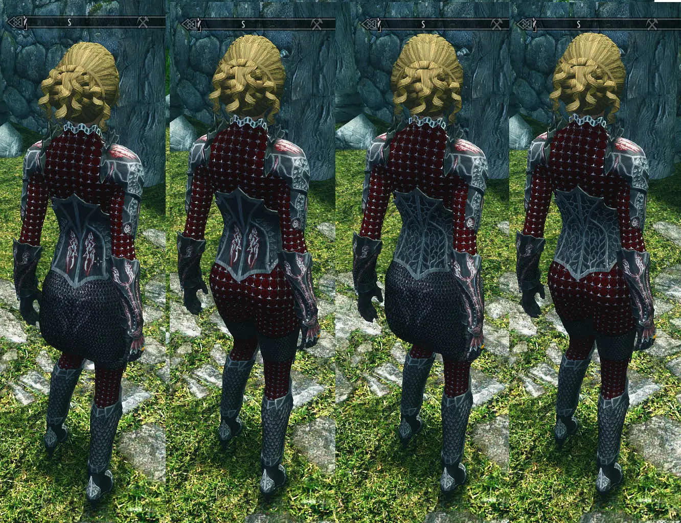 Weird Daedric Armor With Cbbe Bodyslide At Skyrim Nexus Mods And