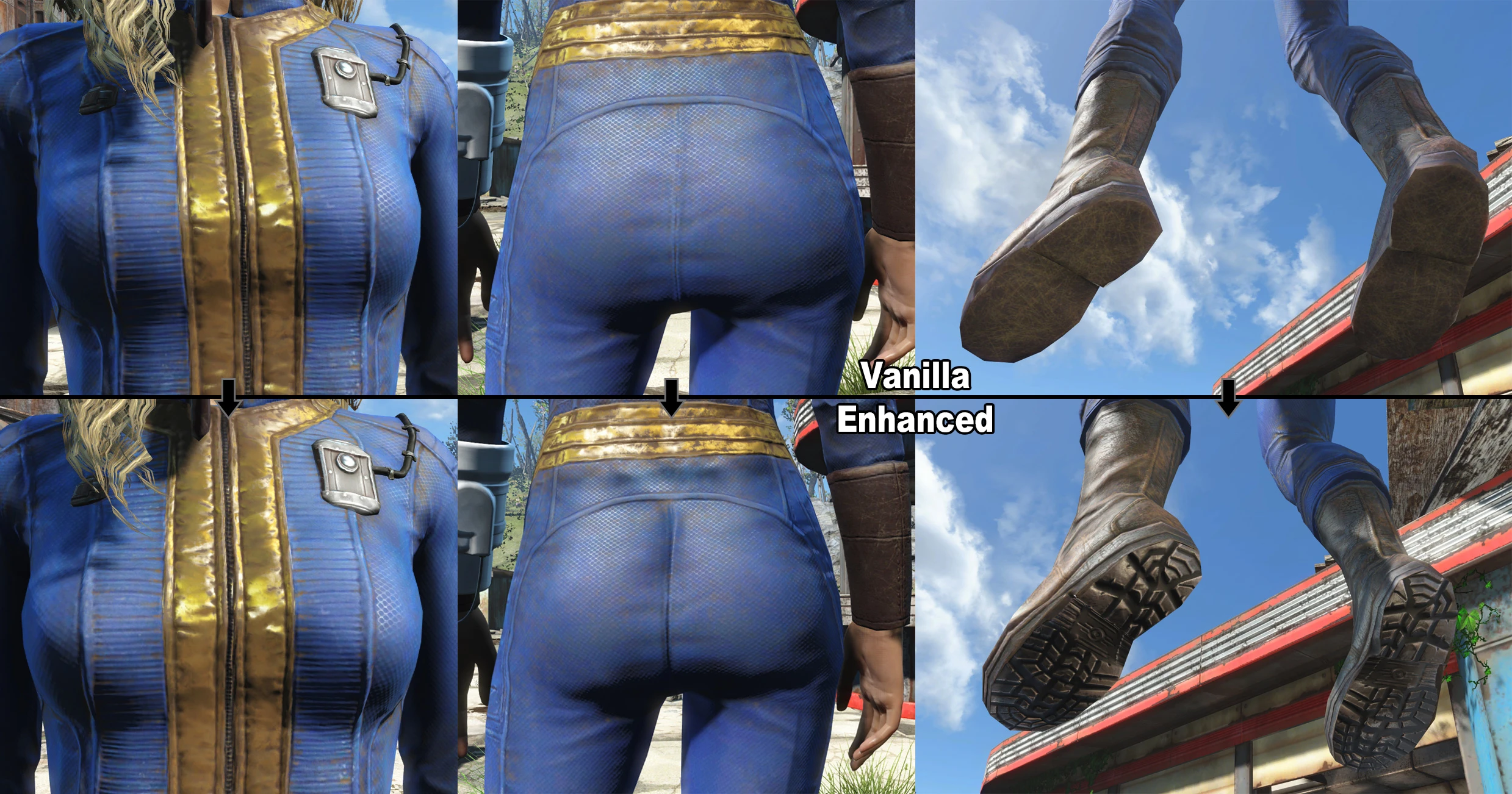Vault Suit Enhanced With Boot Treads At Fallout 4 Nexus Mods And