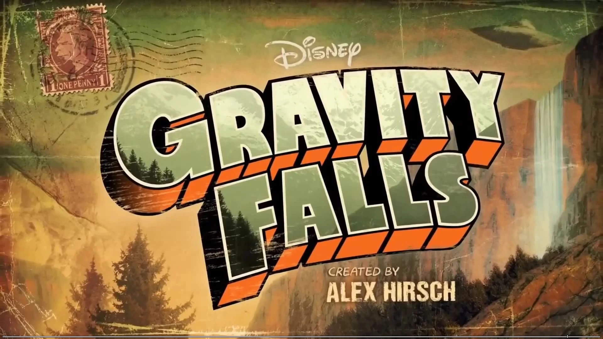 gravity falls main menu video