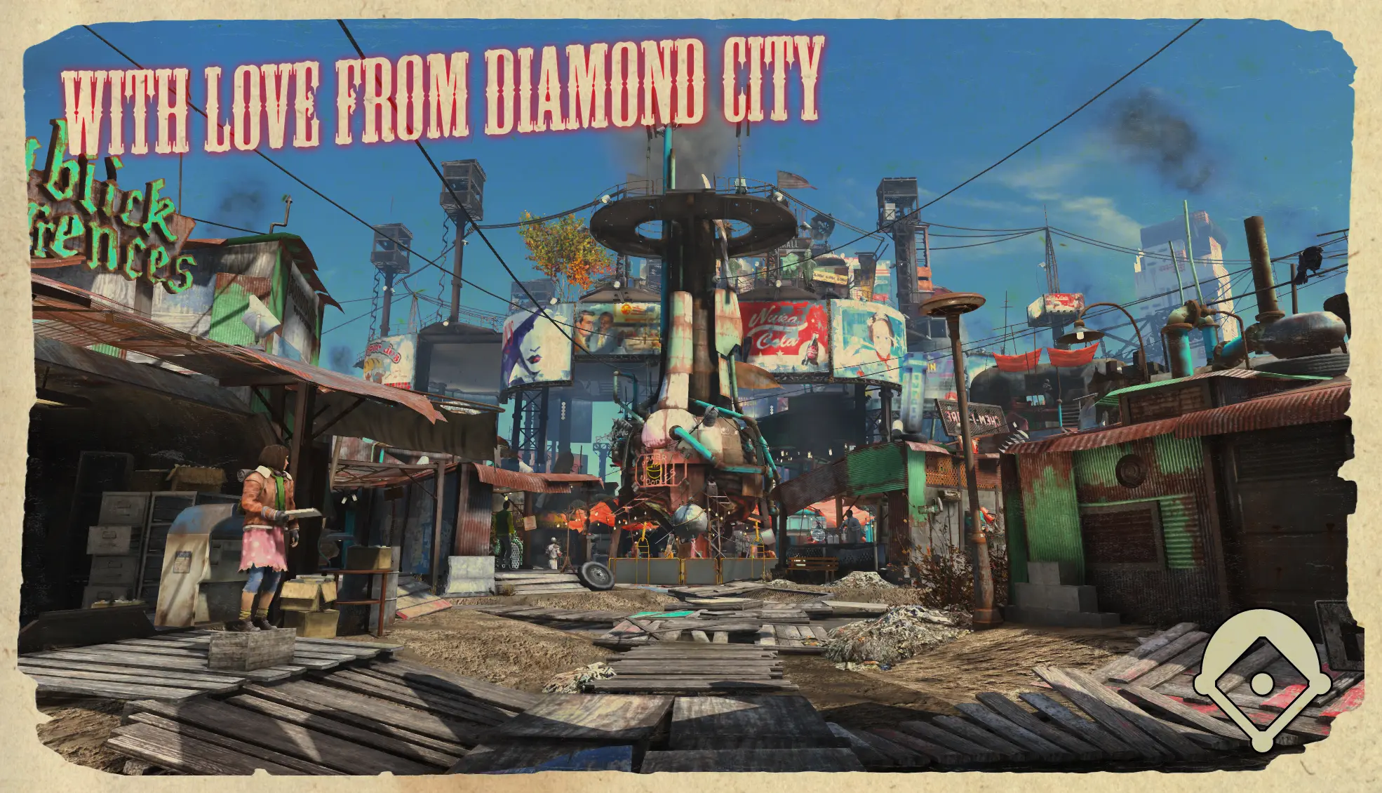 dystopian diamond city