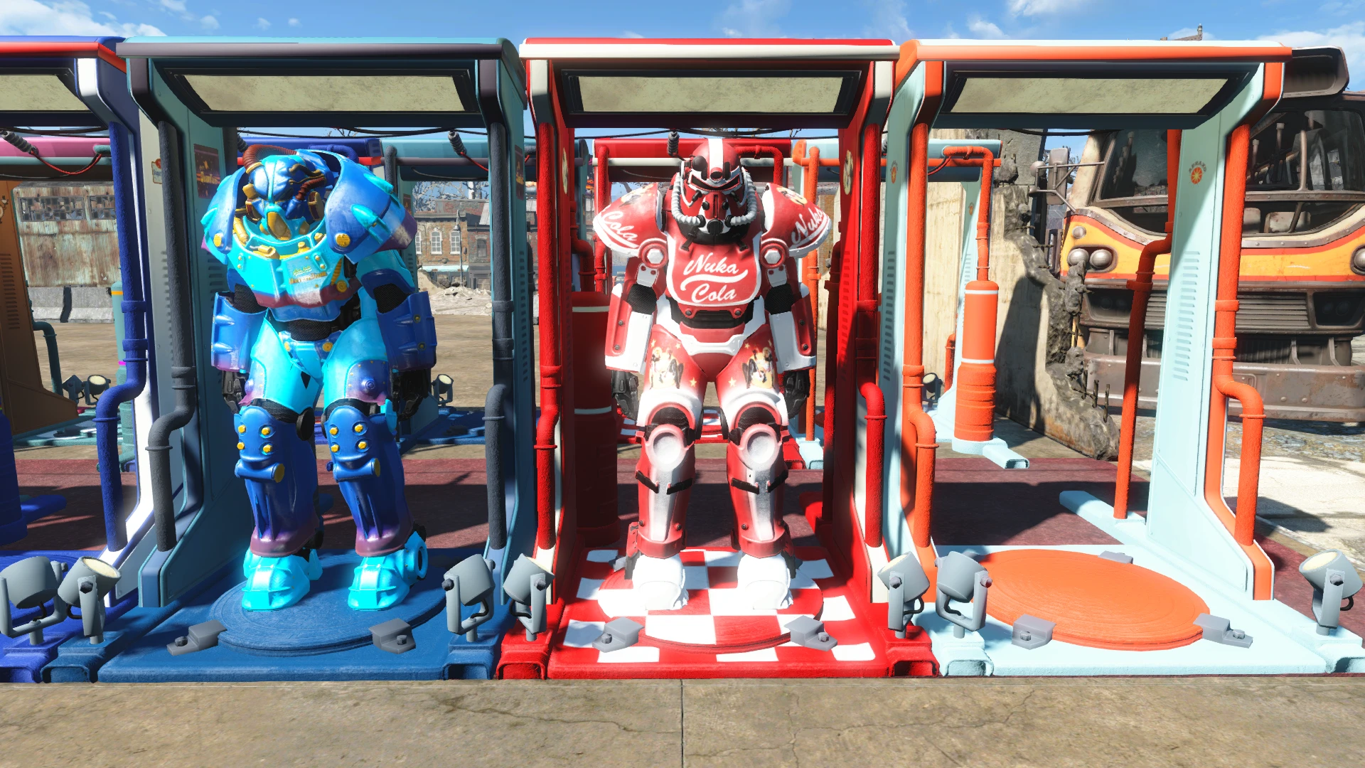 prewar power armor displays