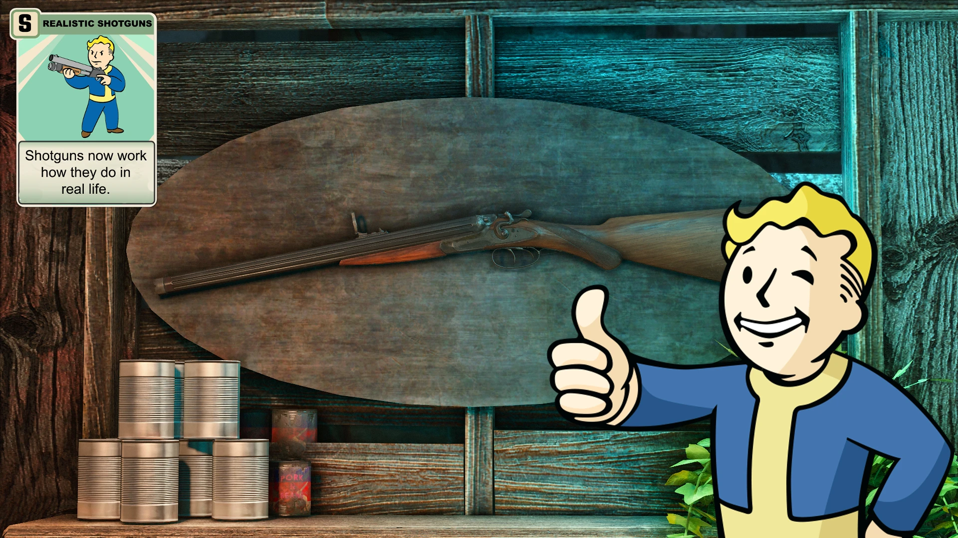 Jj S Vg Double Barrel Shotgun Realism Edit At Fallout Nexus Mods