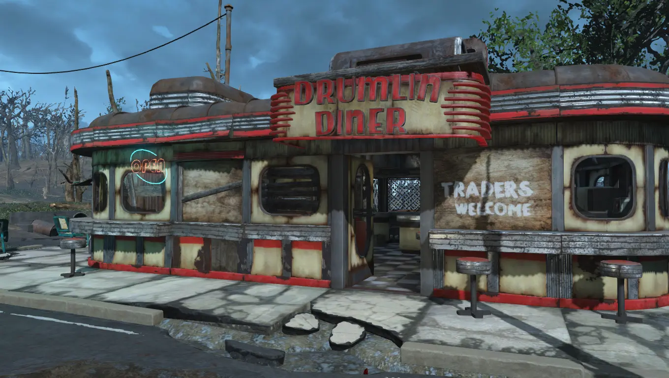 C R P Drumlin Diner Trade Post At Fallout 4 Nexus Mods And Community