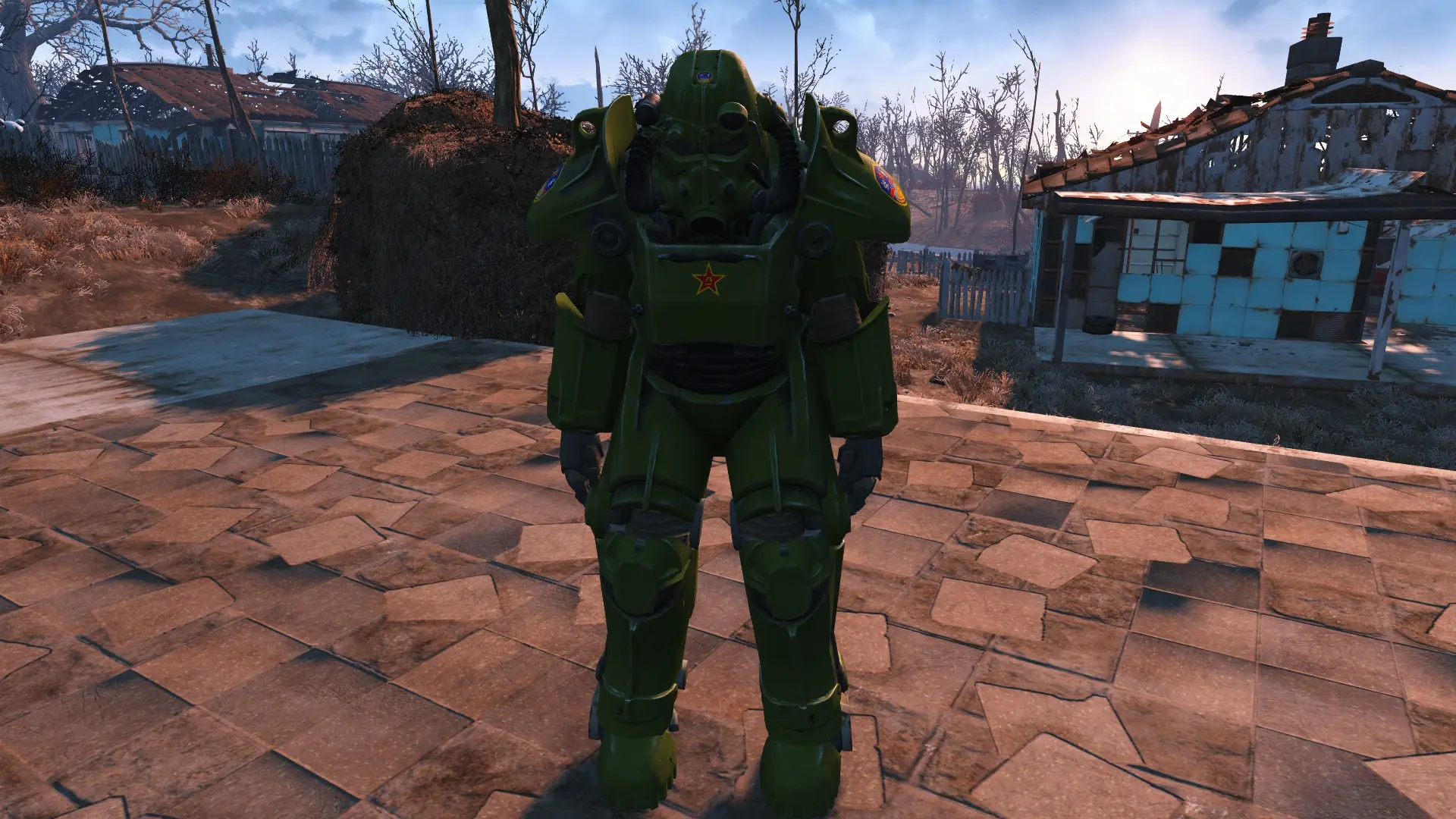 T And T People S Liberation Army Power Armour Retexture At Fallout