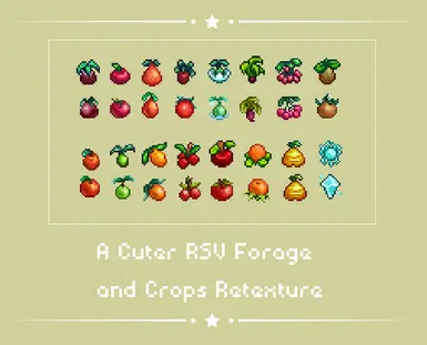 A Cuter Rsv Forage And Crops Retexture At Stardew Valley Nexus Mods