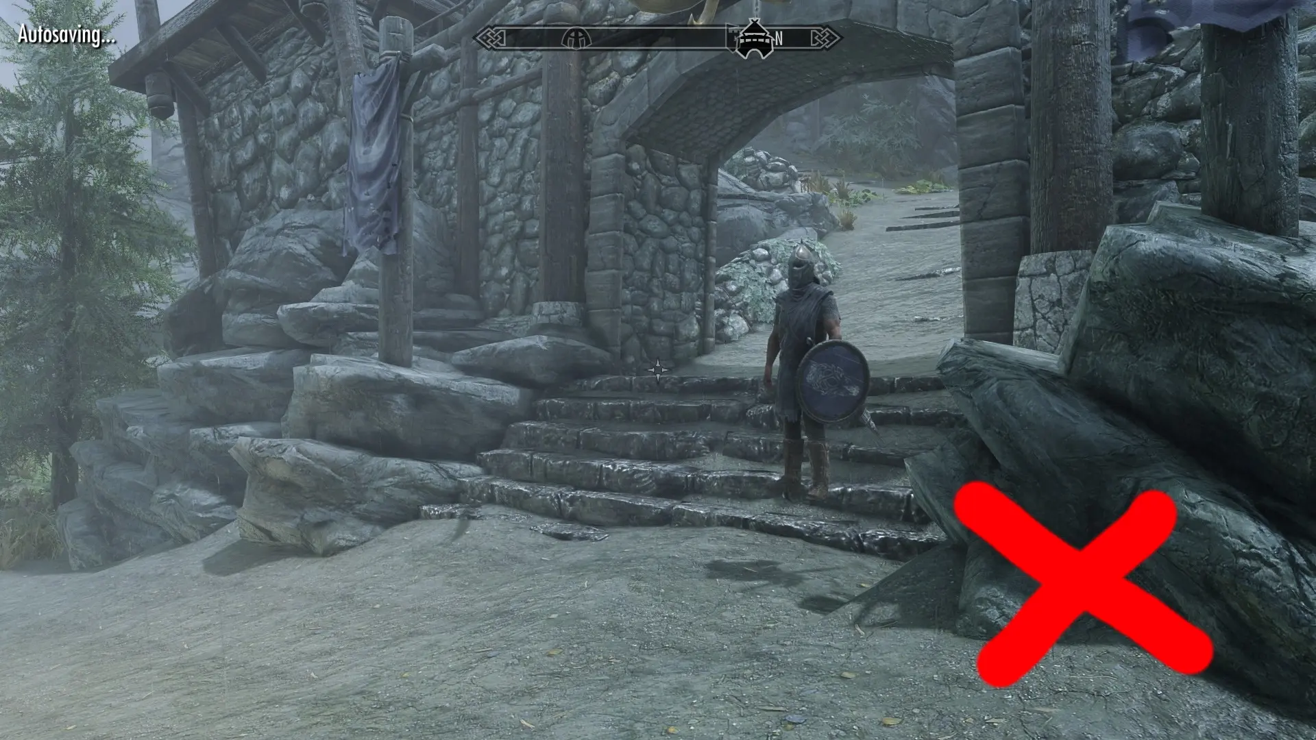 COTN Falkreath Floating Guard Marker Fix At Skyrim Special Edition