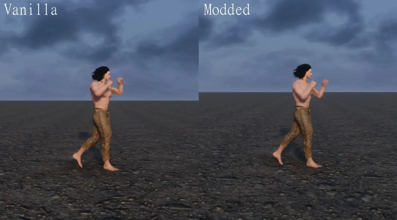 More Relaxed Unarmed Movement Running And Walking Animations At