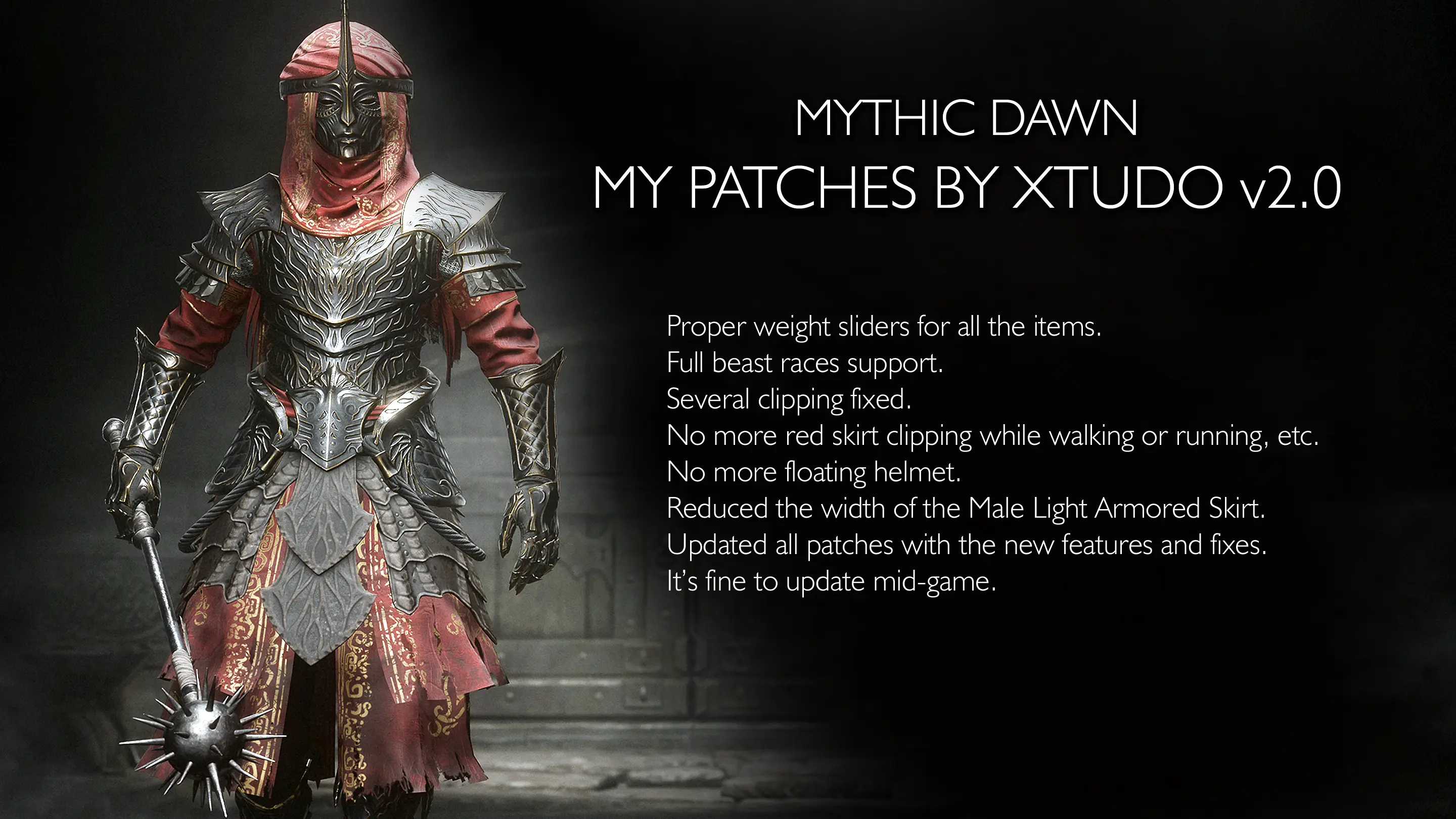 Mythic Dawn Armor SE My Patches And Fixes By Xtudo At Skyrim Special