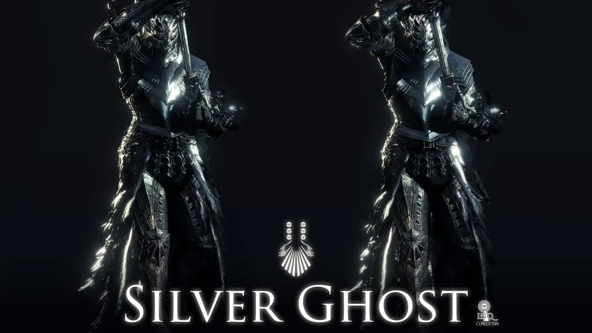 silverhunter,silvernitrate silver ghost armor at monster hunter: world