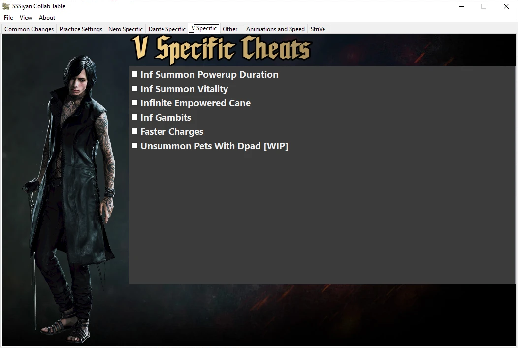 Sssiyan Collab Cheat Table At Devil May Cry Nexus Mods And Community