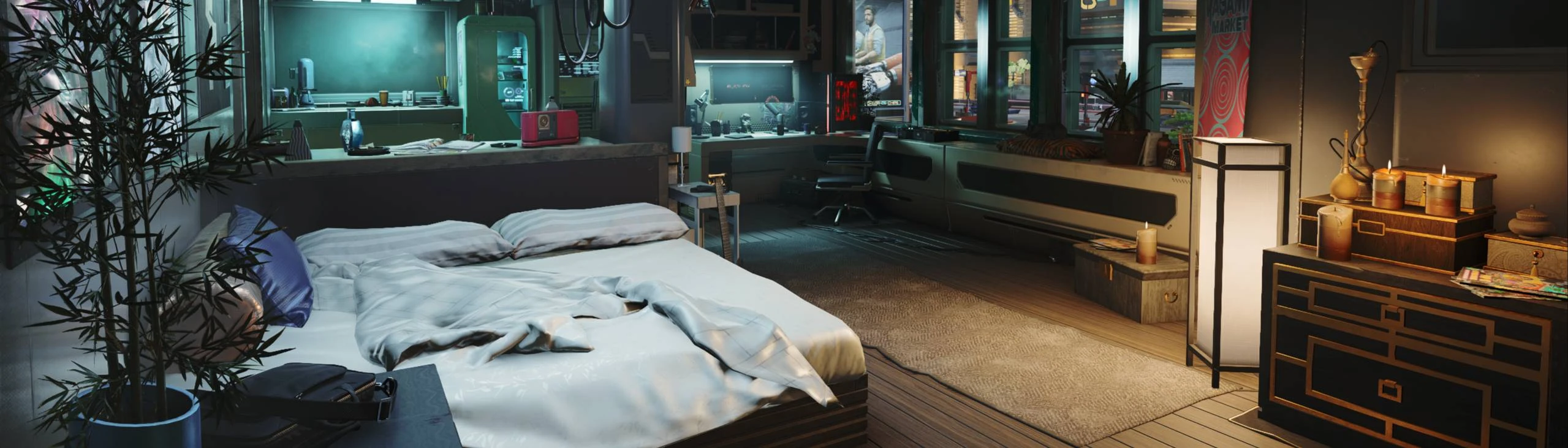 Japantown Apartment Redesign Studio Apartment At Cyberpunk 2077 Nexus