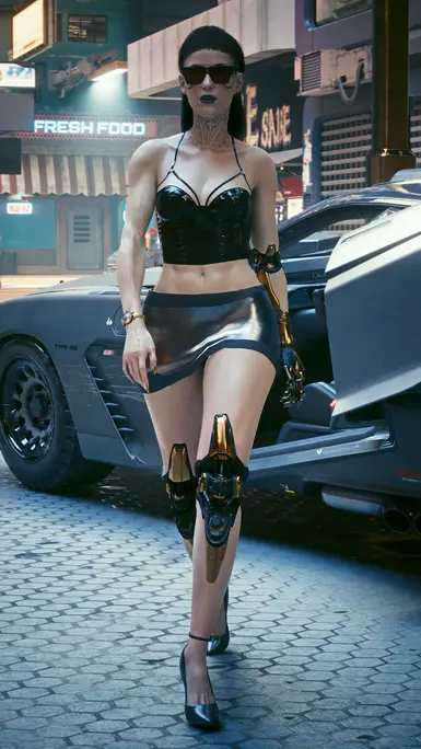 Cyber Goth Female V Preset No Mods Required At Cyberpunk 2077 Nexus