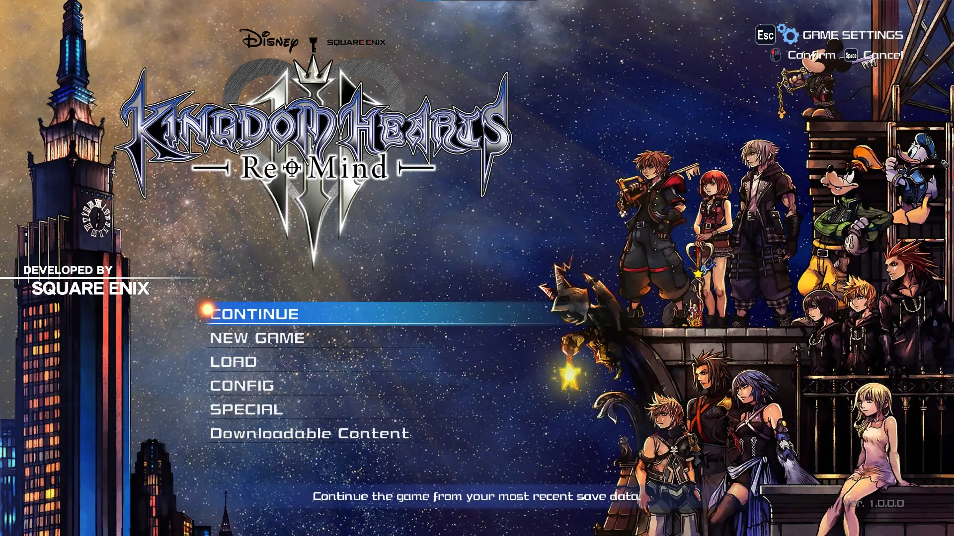 KH3 Boxart Title Screen At Kingdom Hearts III Nexus Mods And Community