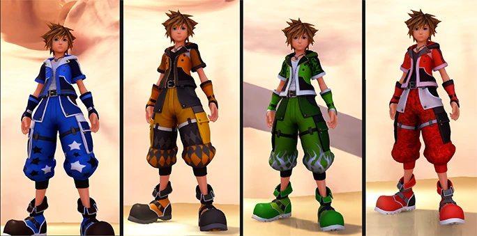 Vibrant Full Body Formchange Outfits At Kingdom Hearts Iii Nexus Mods