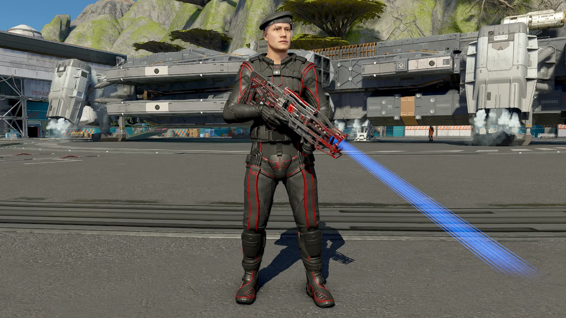 Black And Red Operative Stealth Suit At Starfield Nexus Mods And