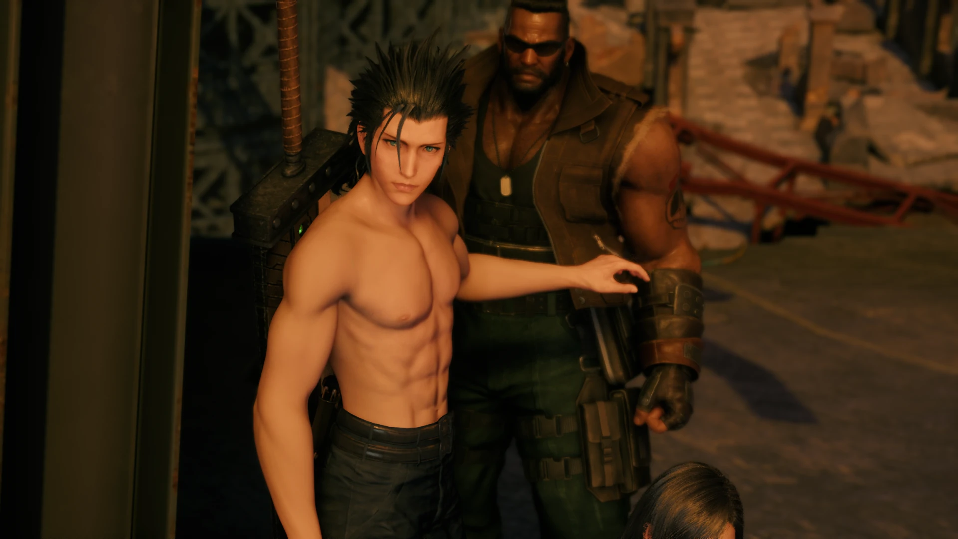 Shirtless Zack At Final Fantasy Vii Remake Nexus Mods And Community