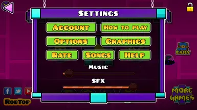 Geometry Dash Purple UI At Geometry Dash Nexus Mods And Community