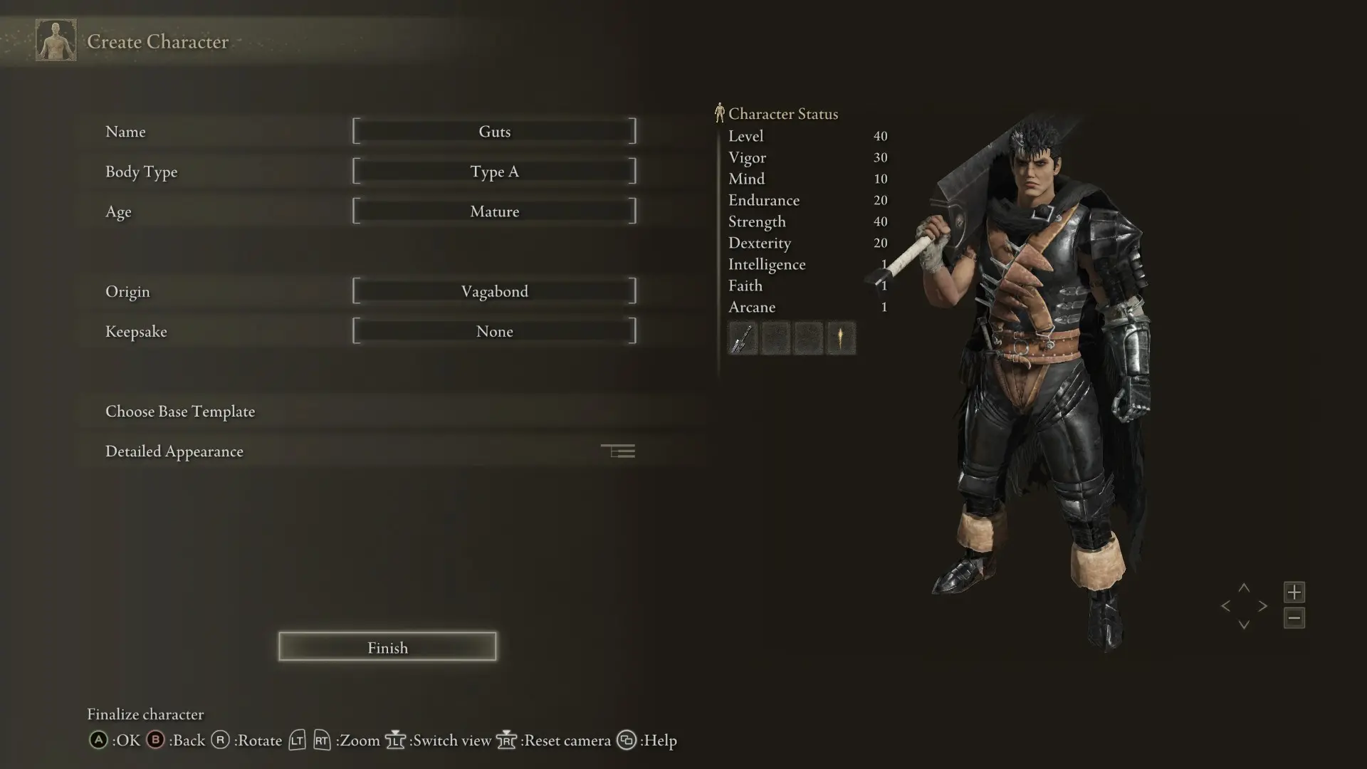 Berserk Guts The Black Swordsman At Elden Ring Nexus Mods And Community