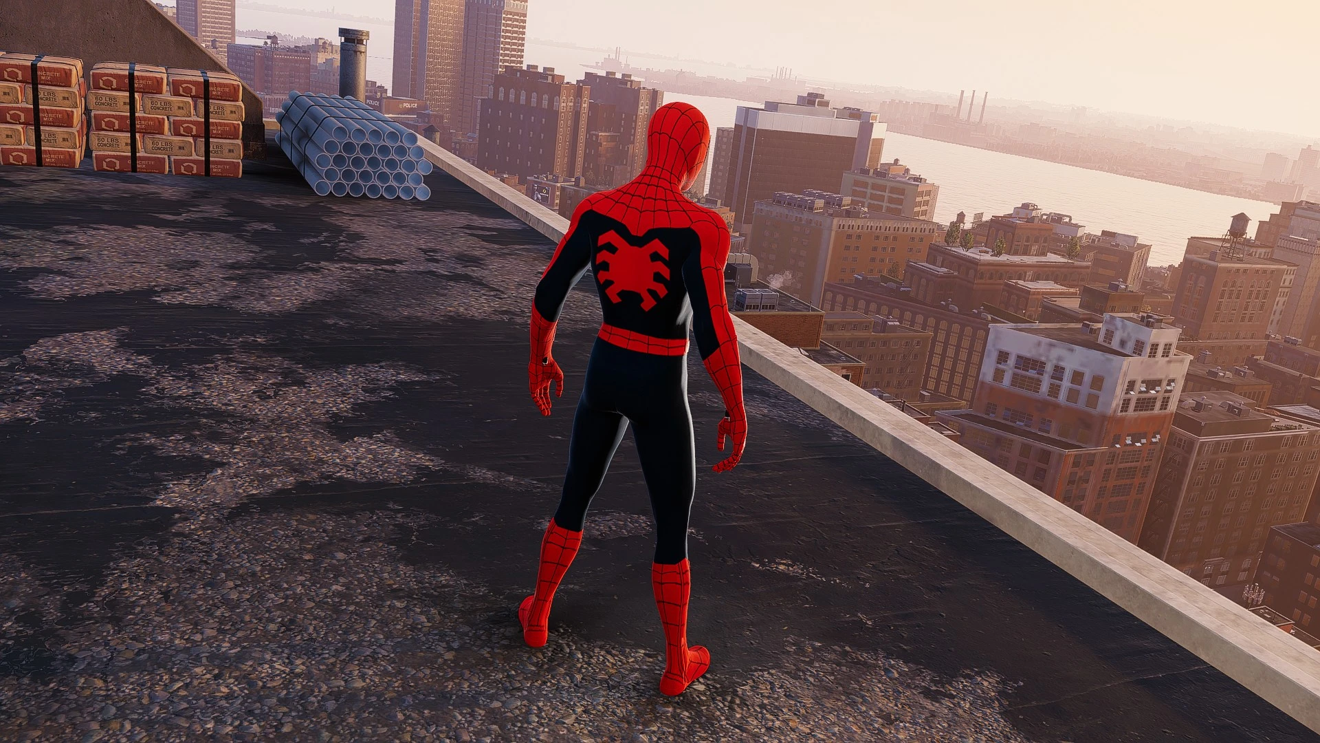 Nwh Final Suit Retextured And With Classic Logo At Marvels Spider Man