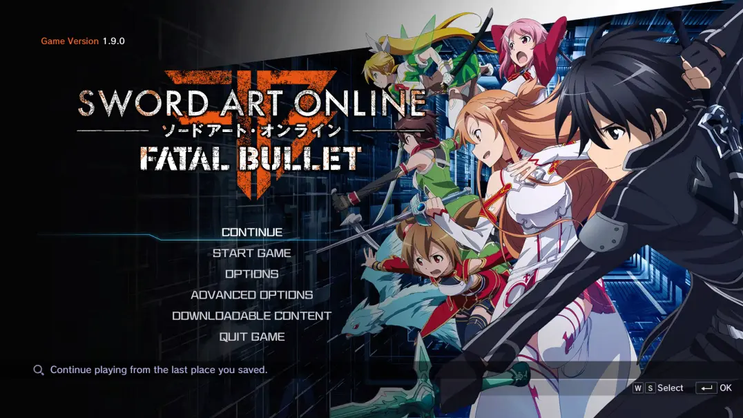 Title Screen Replacer At Sword Art Online Fatal Bullet Nexus Mods