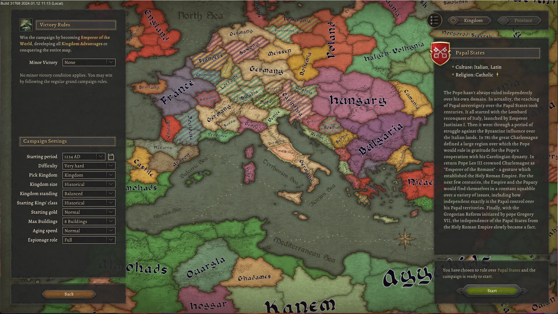 Papal States At Knights Of Honor II Sovereign Nexus Mods And Community