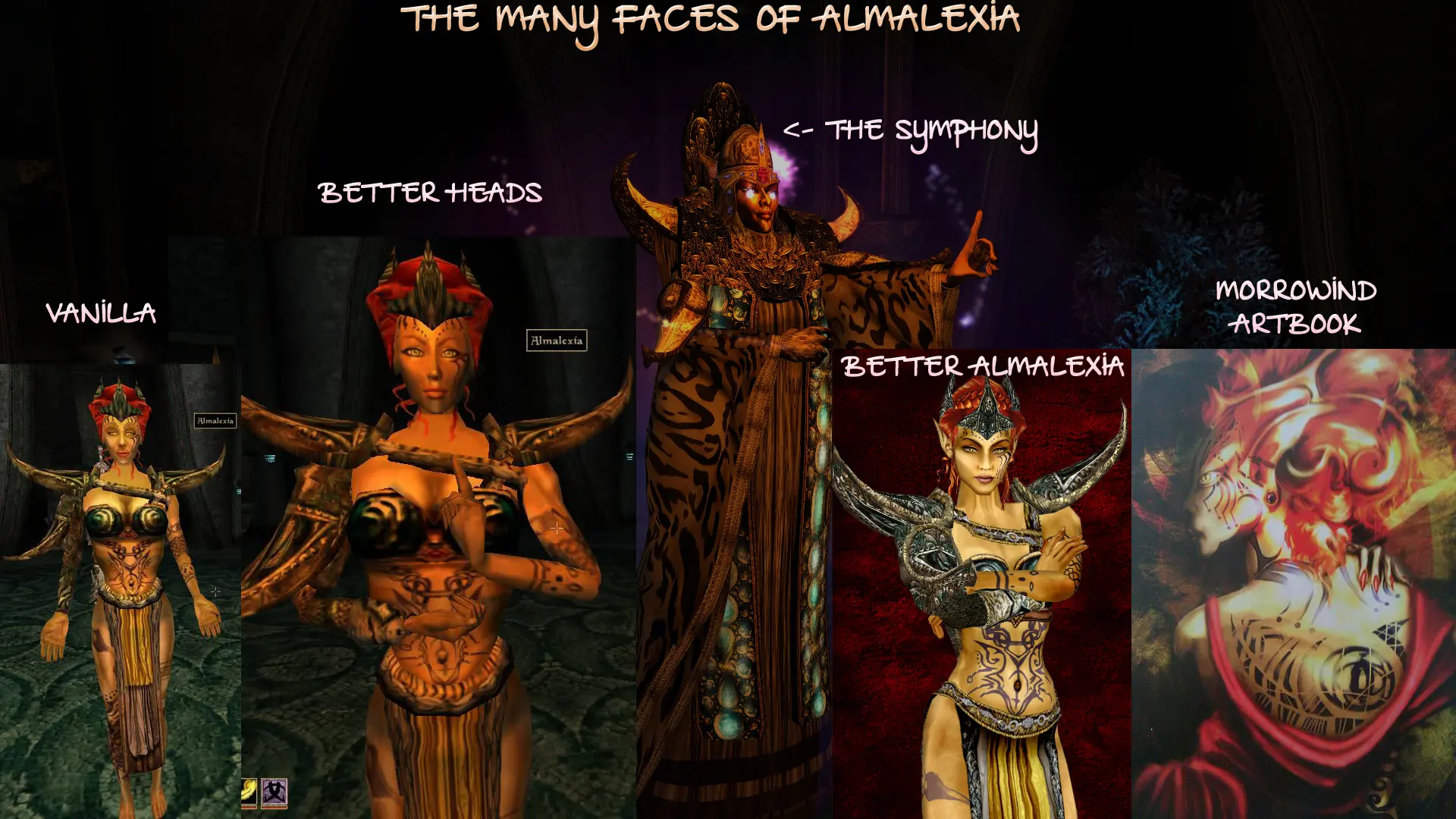 The many faces of Almalexia at Morrowind Nexus - mods and community