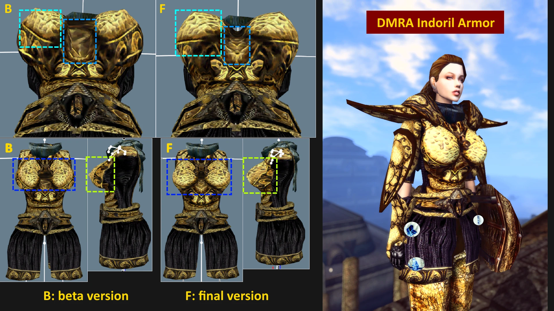 The final version of DMRA indoril armor at Morrowind Nexus mods. www.nexusm...