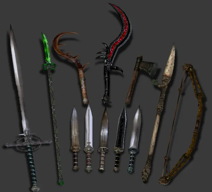 Some of weapons from next WE update at Morrowind Nexus - mods and community