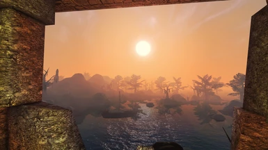 Sunrise from the top of the lighthouse in Seyda Neen
