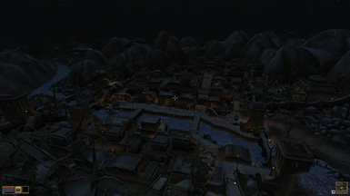 Balmora Open MW - almost whole city rendered
