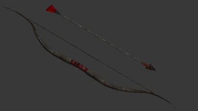 tramaroot bow and obsidian arrow