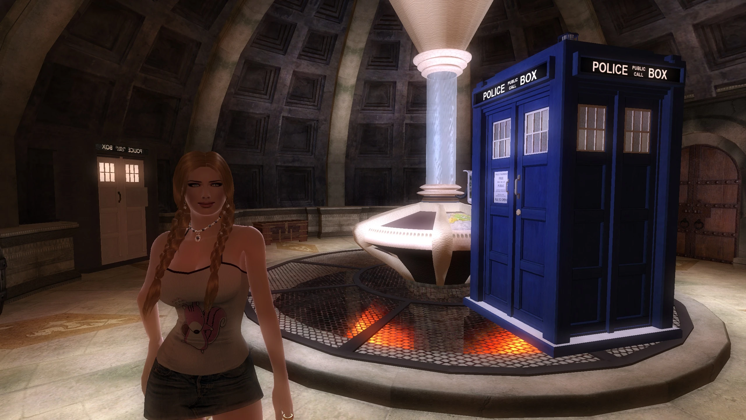 Vilja in the TARDIS