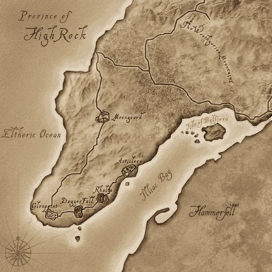 Elder Scrolls Travels - Oblivion PSP Map