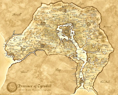 Political Cyrodiil map