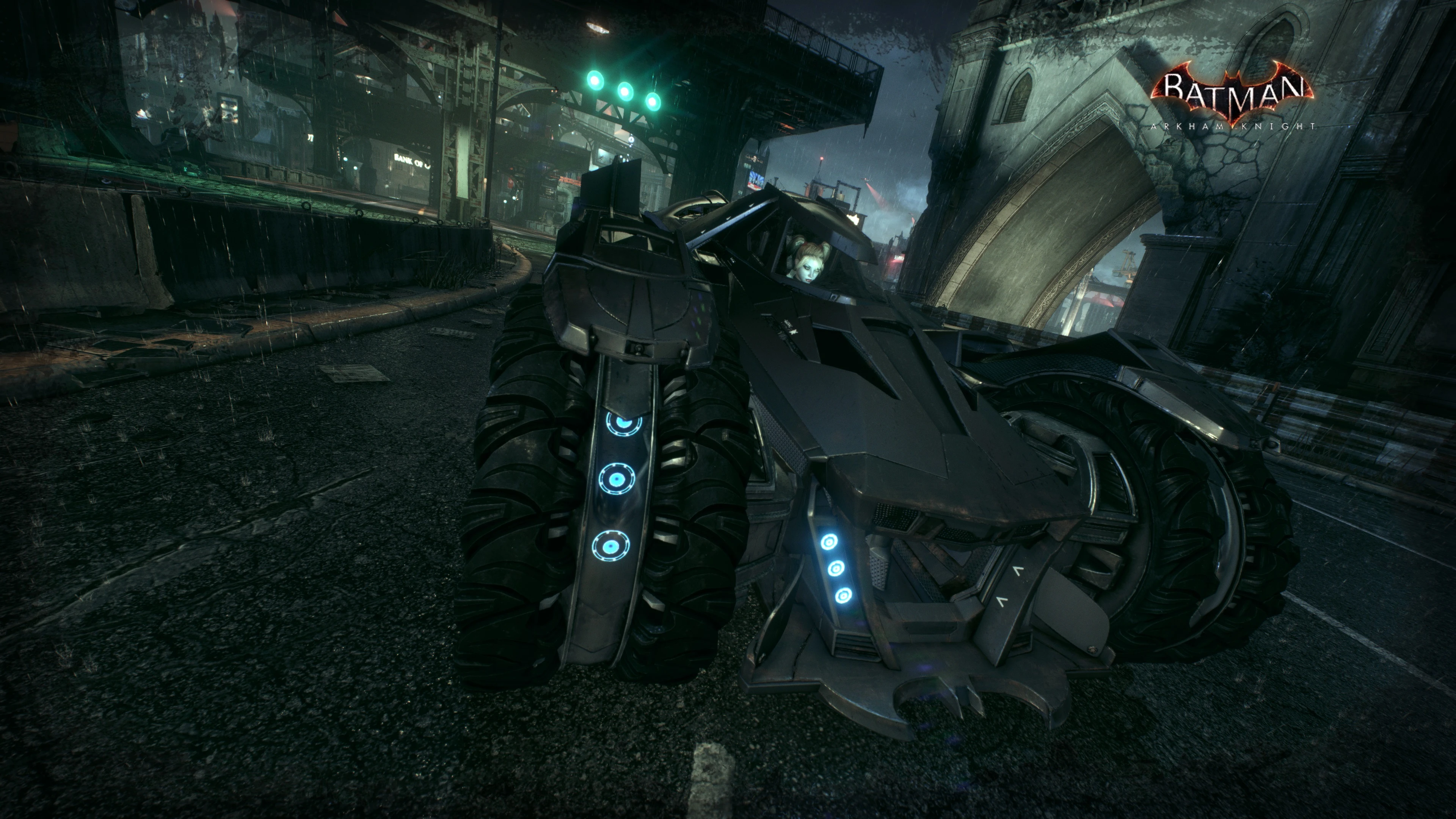 Batman Arkham Knight 4K Harley Quinn in Batmobile at Batman: Arkham Knight  Nexus - Mods and community
