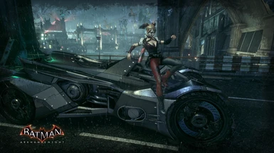 Batman Arkham Knight 4K Harley Quinn From Batmobile
