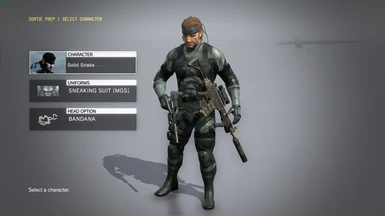Solid Snake MGS2 Mod combination