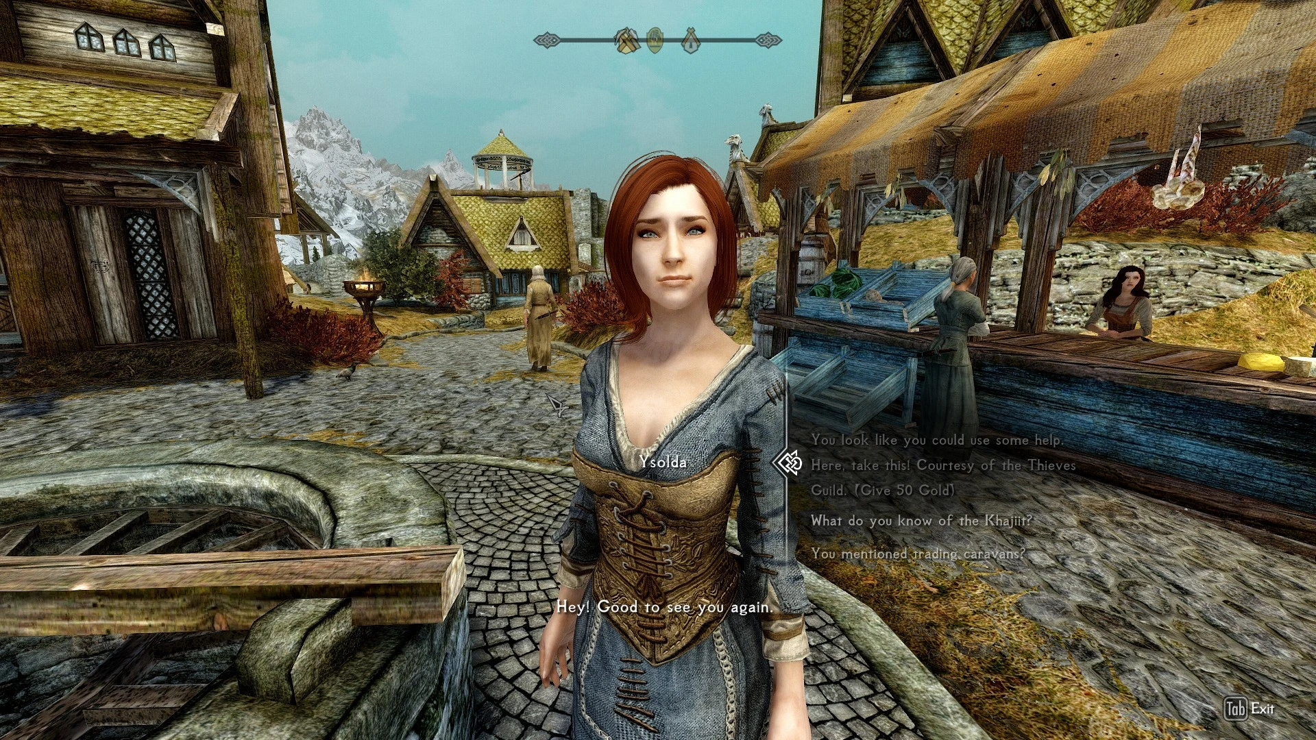 At the market - Ysolda at Skyrim Nexus - Mods and Community