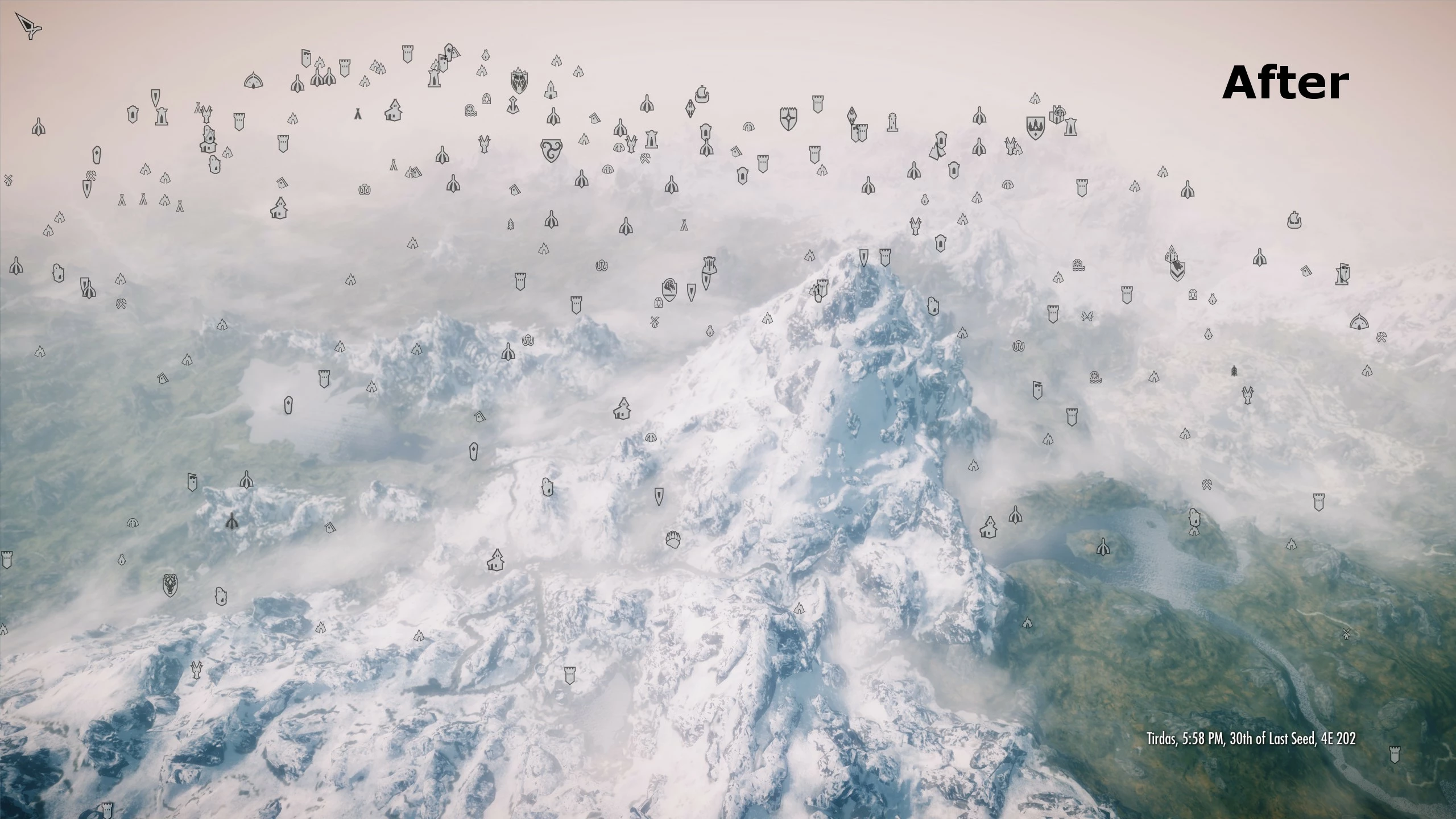 Immersive fullscreen world map by icekk at skyrim nexus mods and