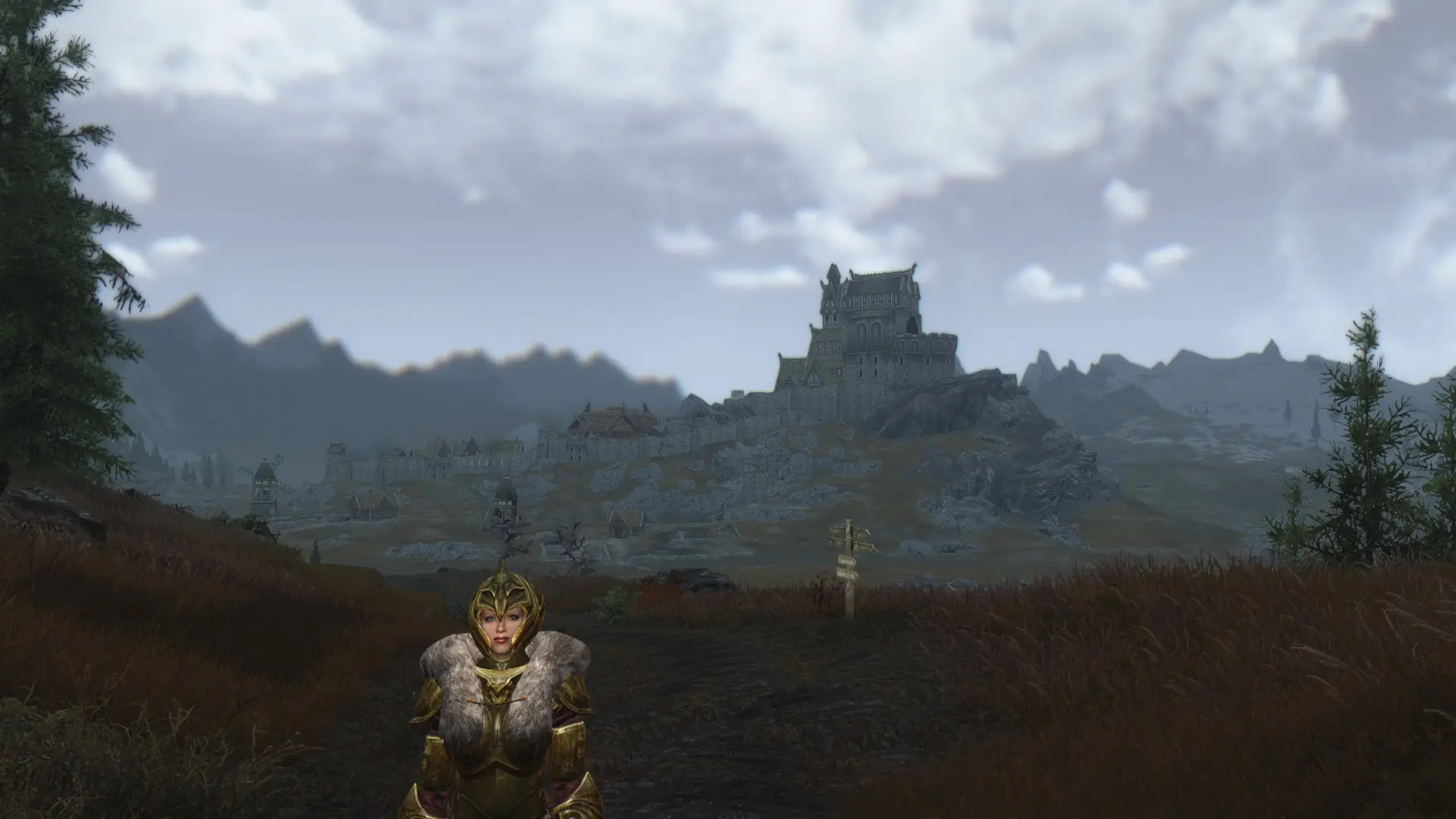 Vilja and Whiterun as background at Skyrim Nexus - Mods and Community